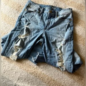 Universal Thread Light Blue Distressed Skinny Jeans